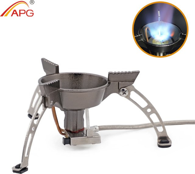 APG Wirbelwind Feuerkraft Camp Gasherd Tragbarer Outdoor Winddichter Brenner in Silber - Bild 1
