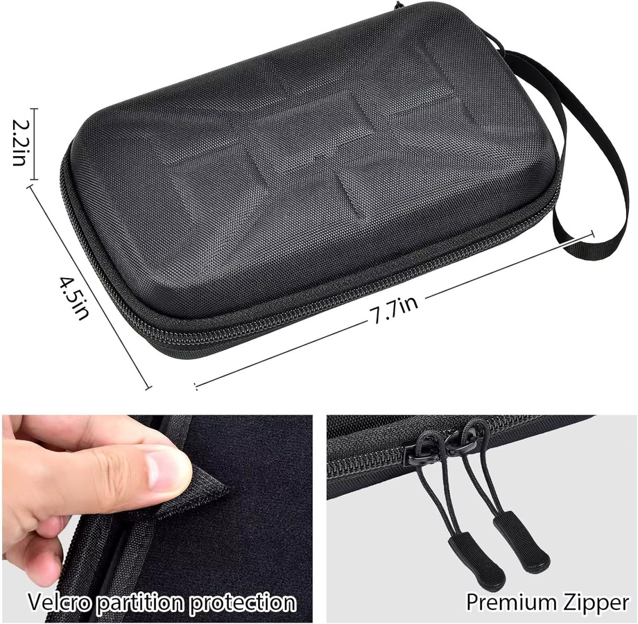Aufbewahrungstasche für Nintendo Switch mit Platz für 72 Spielkarten und 144 Micro SD SDXC SDHC TF-Karten in Schwarz - Bild 6