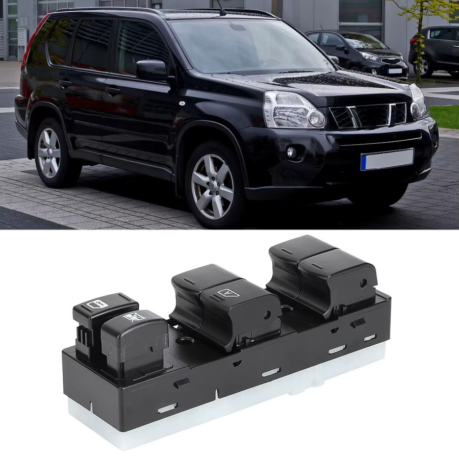 Fensterheber Hauptschalter vorne links für Nissan X-Trail T31 2007-2013 von ESTINK in Schwarz (25401-JG45A) - Bild 3