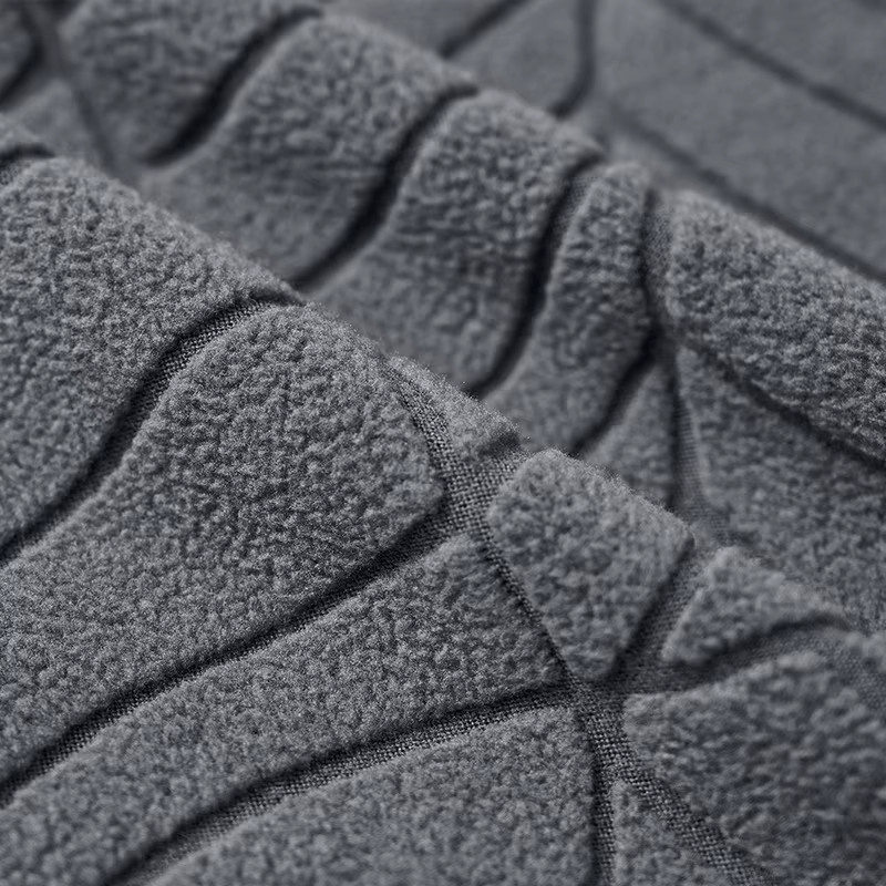 WANERQU Esszimmerstuhl-Sitzbezüge aus Jacquard-Stretch-Material in Grau - Bild 5