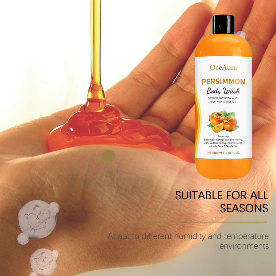 OceAura Persimmon Body Wash Duschgel, 100 ml, Unisex - Bild 4