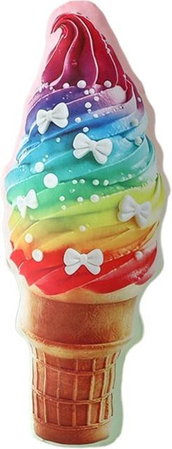 Eiswaffel Plüschkissen Yiran Toy mit Grafikprint in Mehrfarbig für Sofa und Dekoration - Bild 1