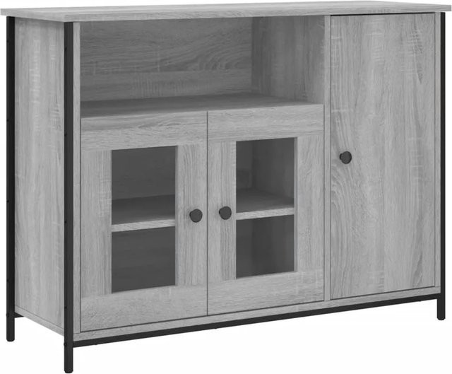 vidaXL Sideboard Grau Sonoma B/T/H: 100 x 35 x 75 cm - Bild 1