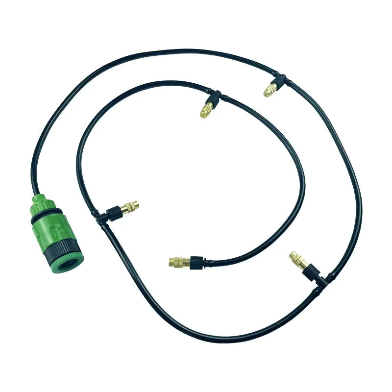 Automatisches Garten-Bewässerungssystem mit Sprühnebel-Düsen und Sprinkler-Set, Schwarz, Reichweite 5-20m - Bild 2