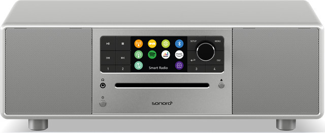 Sonoro Prestige Internetradio Kompaktanlage in Silber Hochglanz - Bild 1