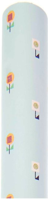 Rico Design Geschenkpapier mit Blumenmuster in Blau - Bild 1