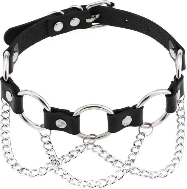 Diezi Halskette, PU-Leder, Schwarz, Unisex - Bild 1