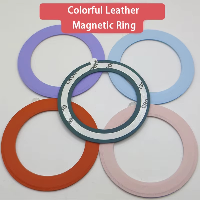 WSSHE Magnetischer Silikon-Ring-Aufkleber für MagSafe in Pink für kabelloses Laden - Bild 3