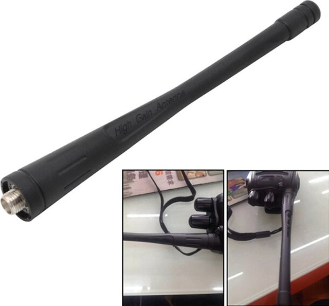 Baofeng High Gain SMA-Buchse Antenne für Walkie Talkie 400/480 MHz in Schwarz - Bild 1