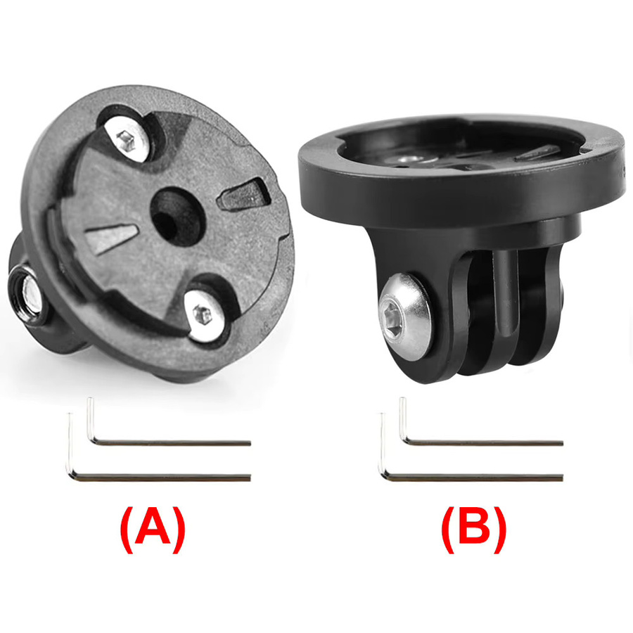 Fahrrad-Kamerahalterung Adapter aus Aluminiumlegierung in Schwarz für GoPro und Fahrradcomputer - Bild 5