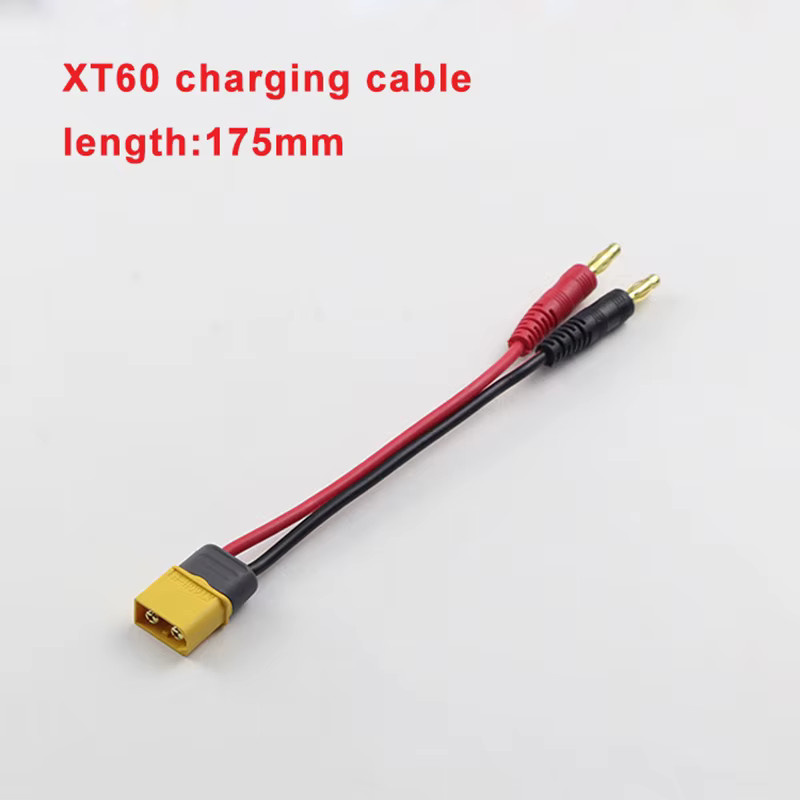 Imax B6 Ladekabel mit 4,0mm Bananensteckern und T-Steckern (EC3, EC5, XT30, XT60, XT90) aus Silikonkabel, Länge: 17 cm - Bild 2