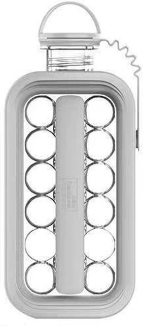 CosyHome 2 in 1 Eiskugelbereiter und Wasserflasche mit Deckel, Grau - Bild 1