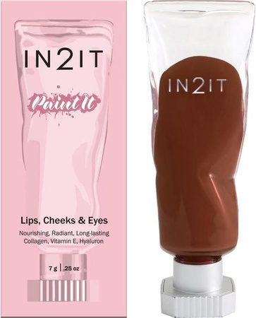 IN2IT Paint It Lippen Wangen und Augen Gel, Chestnut, 7 g