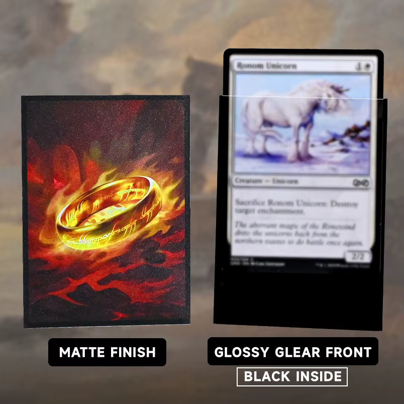 Marsguard TCG-Kartenhüllen Magic Ring, Schwarz, 100 Stück - Bild 3