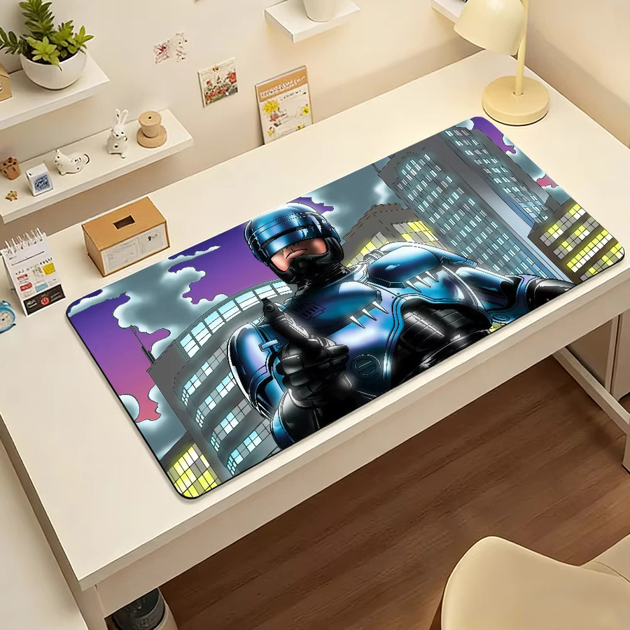 R-Robo CopS Movie Mauspad rutschfeste Schreibtischunterlage aus Gummi in Multicolour - Bild 6