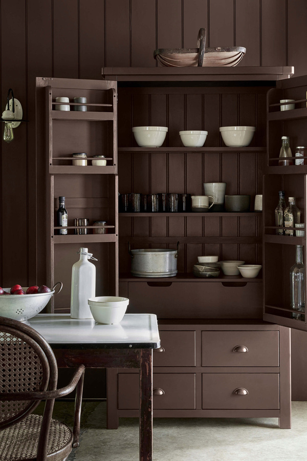 Little Greene Wandfarbe Intelligent Satinwood in Chimney Brick 247, Farbe: Braun/Grau, 2,5 l - Bild 1