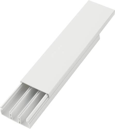 Sygonix Kabelrinne SY-5045586, Weiß, L: 200 cm, B: 5,08 cm, H: 2,03 cm - Bild 1
