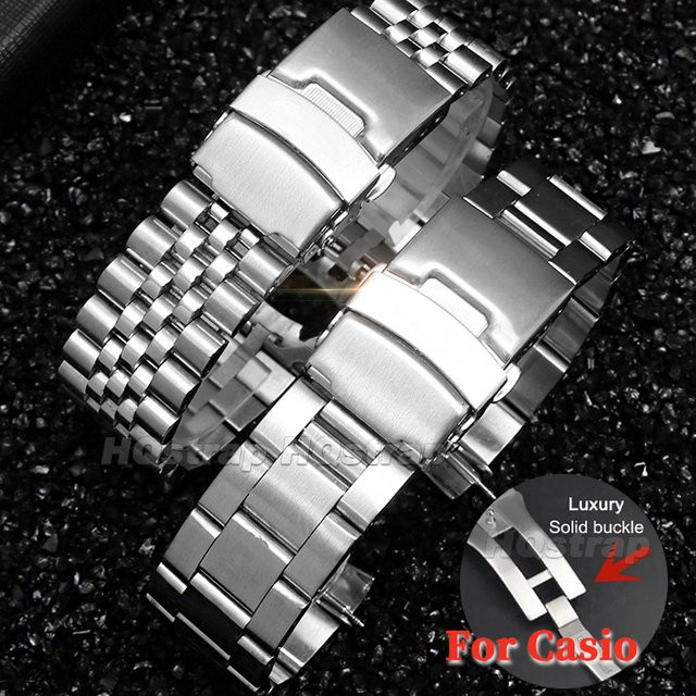 HQstrap Uhrenarmband Edelstahl, Silber, 22 mm, Unisex - Bild 1