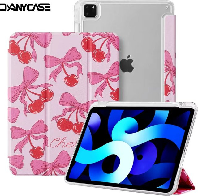 DANYCASE Schutzhülle für iPad Pro, iPad Air und iPad Mini mit Stifthalter in Rot - Bild 1