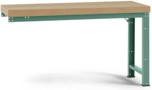 Manuflex WP4005.0001 Werkbank Anbaumodul in Grau und Grün, B/T/H: 200 x 70 x 85 cm - Bild 1