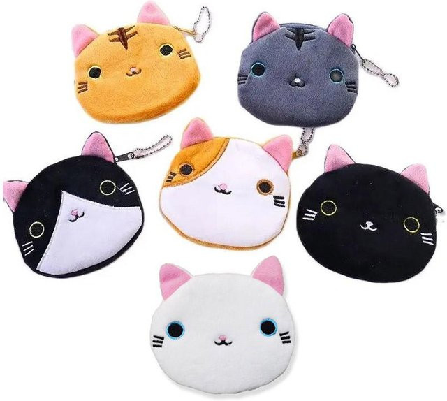 MARKET-2 Tier Katze Plüschtiere Geldbörsen, 30 Stück/Los, 10cm - Bild 1
