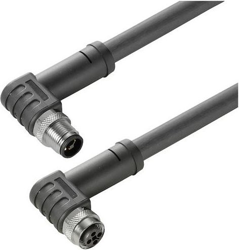 Weidmüller Sensor-Aktor-Anschlussleitung M12 Stecker, 4-polig, schwarz, Länge: 1,50 m - Bild 1