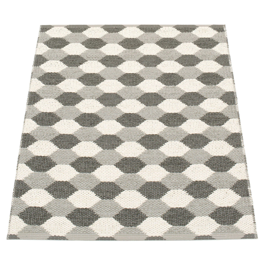 Pappelina Dana Wendeteppich in Warm Grey / Charcoal / Vanilla, B/T: 70 x 100 cm - Bild 1