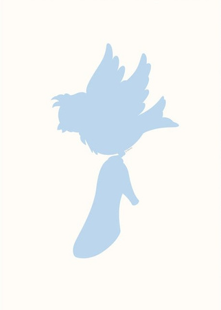 Komar Wandbild Cinderella Bird Paper Poster B: 30 cm, H: 40 cm