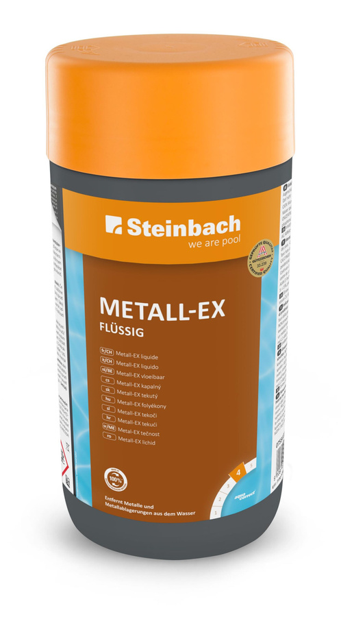 Steinbach Poolpflege Metall-EX flüssiger Beckenreiniger zur Entfernung von Metalleffekten und zum Schutz vor Verfärbungen für kristallklares Wasser - Bild 1