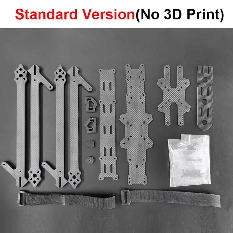 iFlight XL10 V6 10 Zoll Super Long Range HD Carbon Rahmen Kit in Schwarz für O3 Air Unit CADDX Vista HD VTX mit 420mm Radstand True-X Design - Bild 3