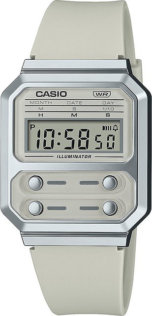 Casio Digitaluhr, Quarz, Kunststoff, Grau, 33 mm, Unisex - Bild 1