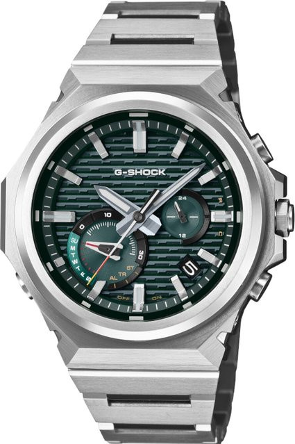 Casio Armbanduhr G-Shock, Solar, Edelstahl, Grün, 44 mm, Herren - Bild 1