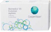 Cooper Vision Biomedics 55 Evolution UV Monatslinsen, 6 Linsen - Bild 1