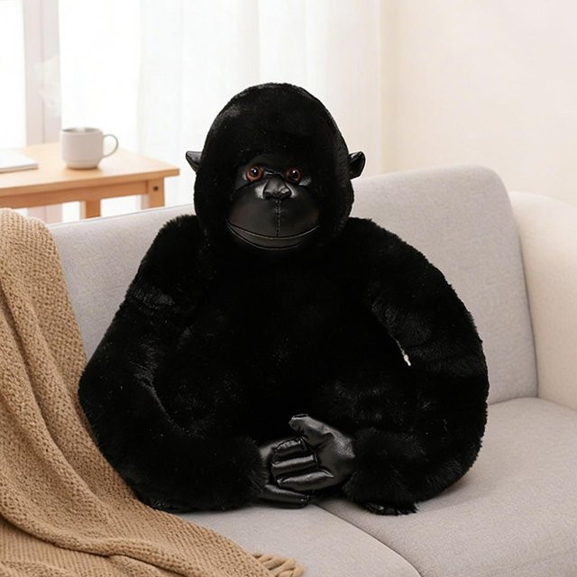 PUKEYUE Gorilla-Stofftier, Schwarz Braun, Plüschtier, ab 14 Jahren - Bild 1