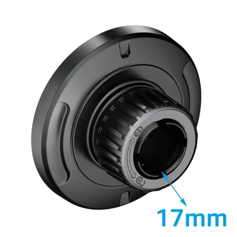 VIKEFON Magnetischer Smartphone Halter mit CD-Muster für MagSafe iPhone und Samsung Xiaomi, Schwarz, 17mm Kugelkopf für Desktop oder Luftauslass - Bild 2