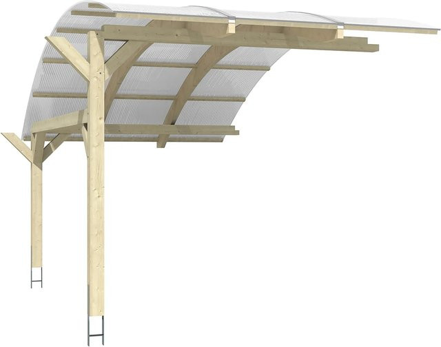 Skan Holz Erweiterung für Carport Schwaben in Natur, B/T/H: 299 x 630 cm - Bild 1