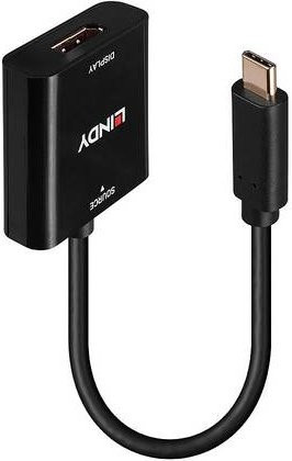 Lindy USB-C auf DisplayPort Adapter in Schwarz - Bild 1