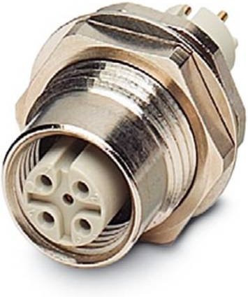 Phoenix Contact Sensor-Aktor-Einbausteckverbinder M12 Buchse, 4-polig, silber, 10 Stück - Bild 1