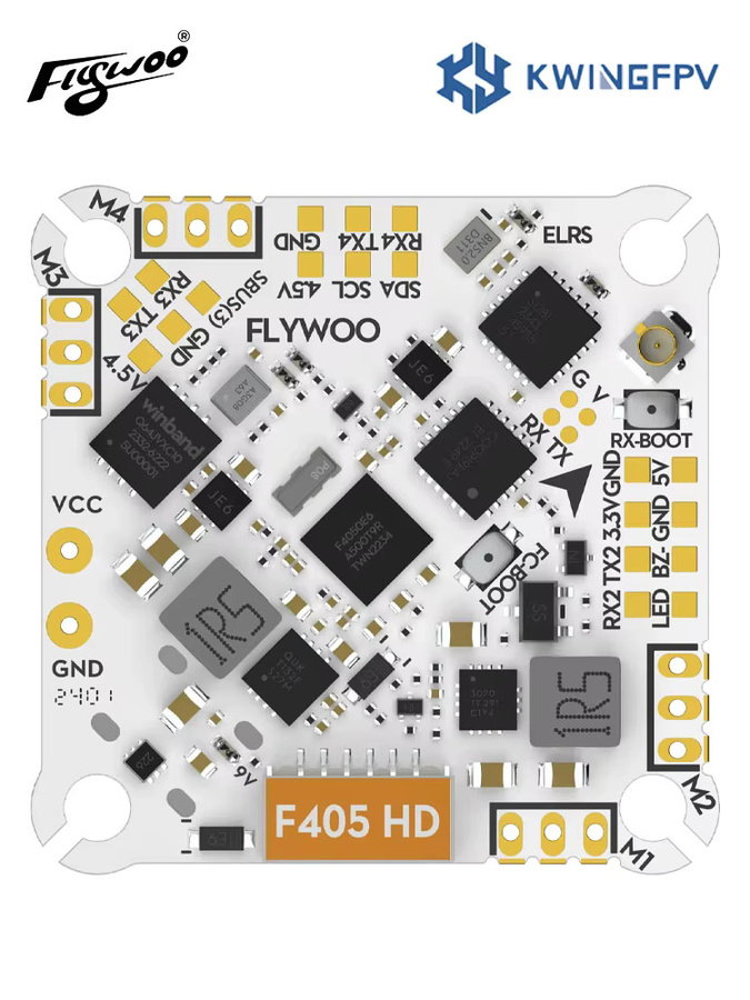 Flywoo GOKU F405 HD 1-2S 12A ELRS AIO V2 Plug&Play Flight Controller mit USB-C für Flylens 75/85 - Bild 3