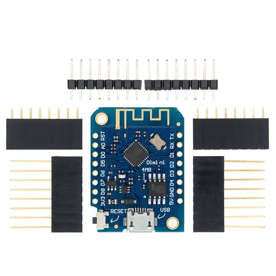 AITEXM D1 Mini V3.0.0 WIFI Internet der Dinge Entwicklungsboard basierend auf ESP8266 CH340 in Blau für Arduino Nodemcu V2 MicroPython - Bild 2