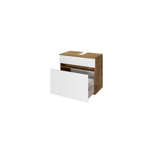 HELD MÖBEL Waschbeckenunterschrank Lucca in Weiss, B/H/T: 60 x 55 x 35 cm - Bild 3