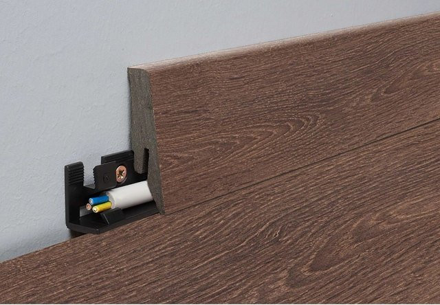 Sockelleiste Kronoflooring Binyl Pro Havana Oak, Farbe Braun, Höhe: 58 mm, Tiefe: 18 mm, Länge: 2600 mm - Bild 1