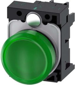 Siemens Indus.Sector Leuchtmelder grün mit glatter Linse 3SU1102-6AA40-1AA0 - Bild 1