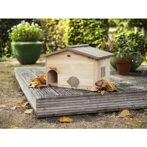 Siena Garden Igelhaus Goldene Nadel aus Kiefernholz in Braun - Bild 2