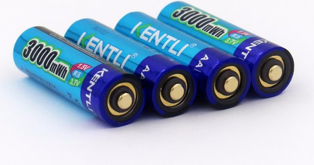 SHSEJA AA 1,5V Li-Polymer Lithium Wiederaufladbare AA-Batterie in Pink und Blau - Bild 1