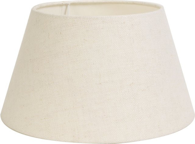 Lampenschirm LIVIGNO von Light & Living in Weiß und Beige aus Stoff mit Kegelform - Bild 1