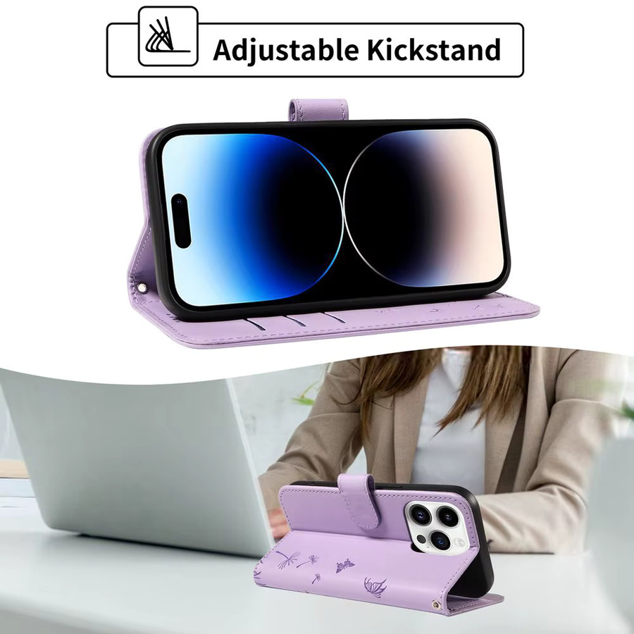 Leder-Handyhülle mit Löwenzahn-Motiv für Xiaomi Redmi und POCO Modelle als Flip-Back-Cover Schutzhülle - Bild 6