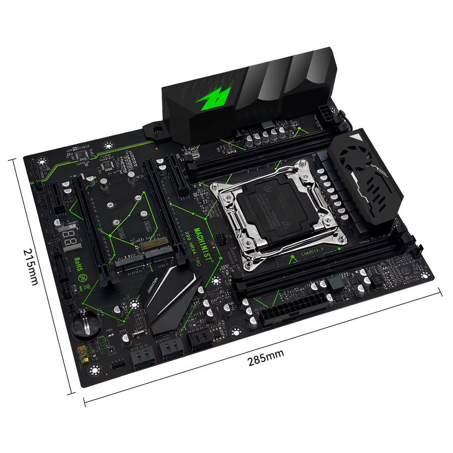 MACHINIST X99 MR9A PRO ATX Motherboard Set mit Xeon E5 2666 V3 CPU, 16 GB DDR4 RAM und TPM2.0-Schnittstelle in Schwarz - Bild 4