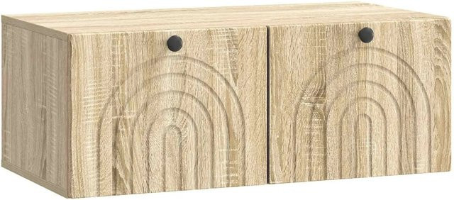 vidaXL Wandmontierter TV-Schrank in Sonoma-Eiche, modern, B/T/H: 78,5 x 41 x 30 cm - Bild 1