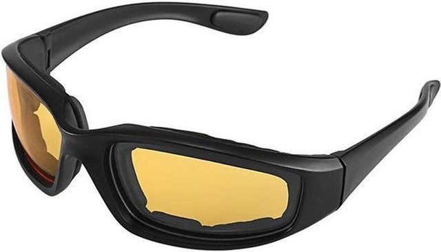 Spritelike Sonnenbrille, Vollrand, Wrap, Kunststoff, Unisex, gelb, schwarz - Bild 1